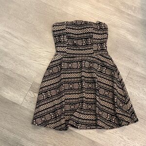 Forever 21 Black and Tan Dress